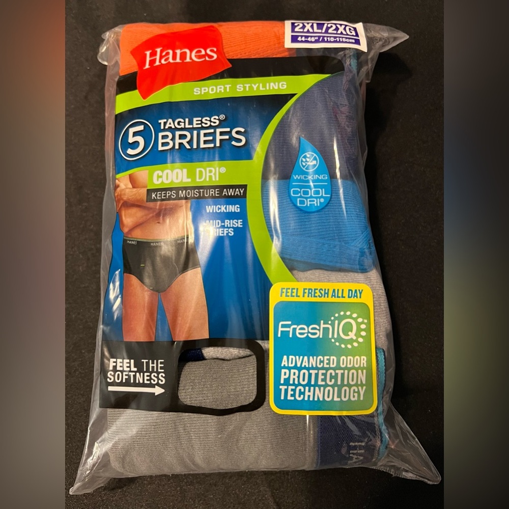 Hanes Men's Tagless Briefs 5 Pack